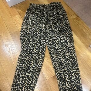 J. Crew Leopard Print Pants